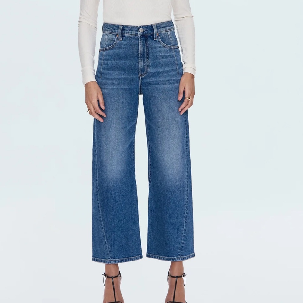 Pistola Kyra Blue Wide Leg Barrel Jeans